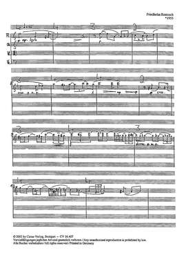 Rentzsch: Quartett für Flöte, Oboe, Viola und Violoncello