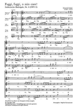 Schütz: Fuggi, fuggi, o mio core! (Fliehe, fliehe, o mein Herz!) (SWV 8 (op. 1 no. 8); mixolydisch)