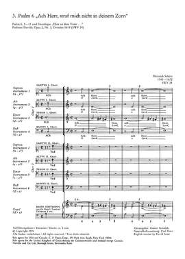 Schütz: Ach Herr, straf mich nicht in deinem Zorn (SWV 24 (op. 2 no. 3); aMoll)