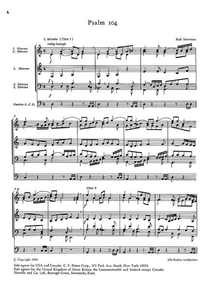 Schweizer: Psalm 104
