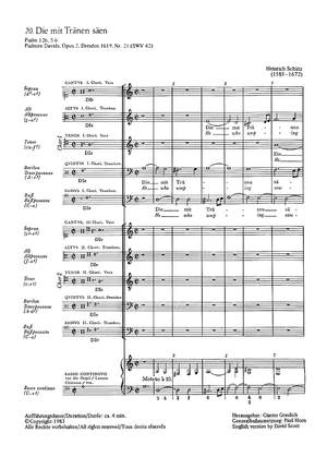 Schütz: Die mit Tränen säen (SWV 42 (op. 2 no. 21); dorisch)