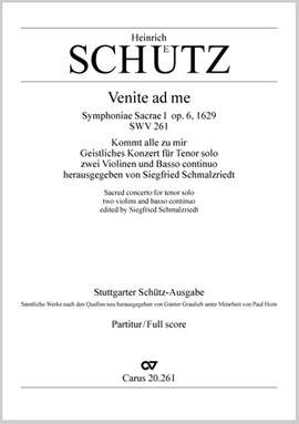 Schütz: Venite ad me (Kommt alle zu mir) (SWV 261 (op. 6 no. 5); dorisch)