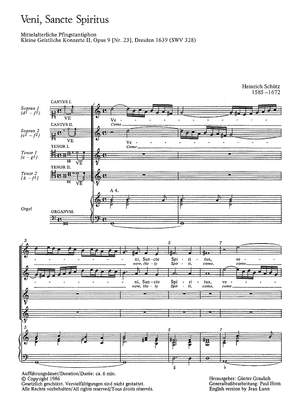 Schütz: Veni Sancte Spiritus (Komm herab, o Heilger Geist) (SWV 328 (op. 9 no. 23); mixolydisch)