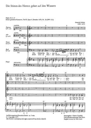 Schütz: Die Stimme des Herren (SWV 331 (op. 9 no. 26); dorisch)