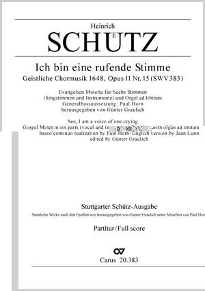 Schütz: Ich bin eine rufende Stimme (SWV 383 (op. 11 no. 15); dorisch)