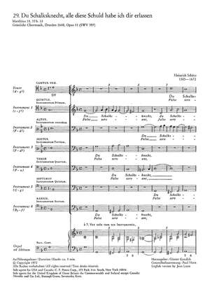 Schütz: Du Schalksknecht (SWV 397 (op. 11 no. 29); dorisch)