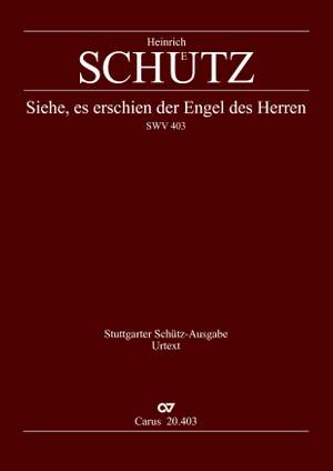 Schütz: Siehe, es erschien der Engel des Herrn (SWV 403 (op. 12 no. 6); dorisch)