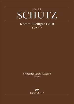 Schütz: Komm, Heiliger Geist (SWV 417 (op. 12 no. 20); C-Dur)
