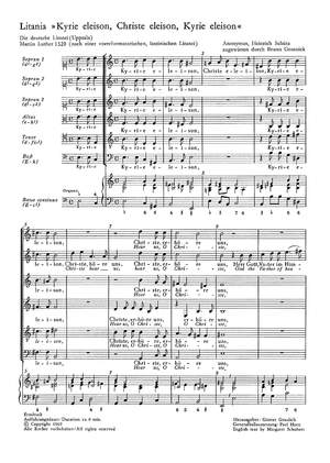 Schütz: Kyrie eleison (deest; eMoll)