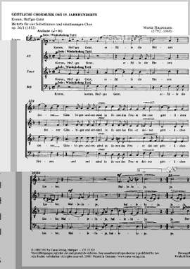 Hauptmann: Komm, Heilger Geist (Op.36 no. 1; FDur)