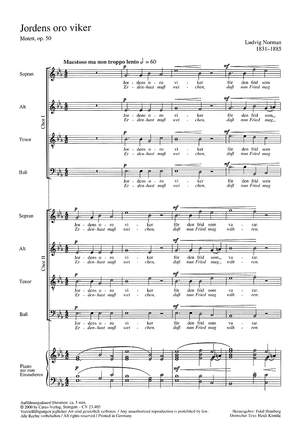 Norman: Jordens oro viker (Erdenhast muss weichen) (Op.50; EsDur)