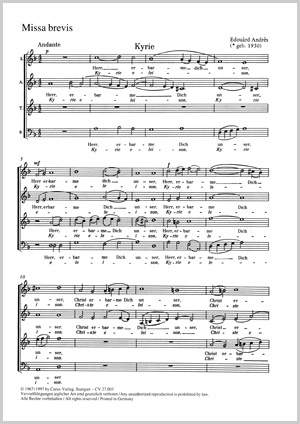 Andrès: Missa brevis