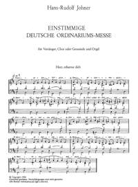 Johner: Einstimmige deutsche Ordinariumsmesse