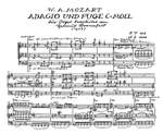 Mozart: Adagio und Fuge in c-Moll (KV 546; c-Moll): organ part Product Image