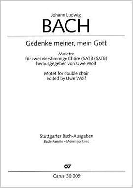 Bach, JL: Gedenke meiner, mein Gott (GDur)