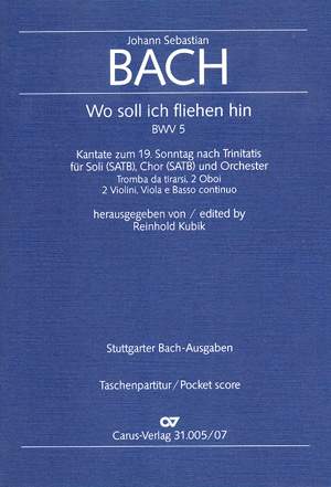Bach, JS: Wo soll ich fliehen hin (BWV 5; gMoll)