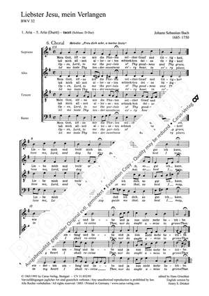 Bach, JS: Liebster Jesu, mein Verlangen (BWV 32)