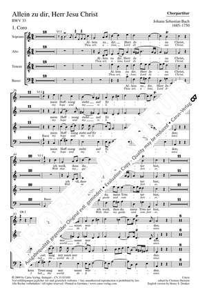 Bach, JS: Allein zu dir, Herr Jesu Christ (BWV 33)