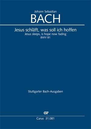 Bach, JS: Jesus schläft, was soll ich hoffen (BWV 81; e-Moll)