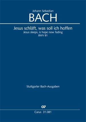 Bach, JS: Jesus schläft, was soll ich hoffen (BWV 81; eMoll)