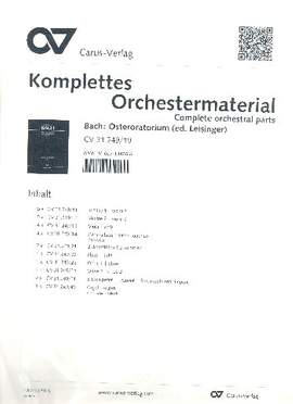 Bach, JS: Osteroratorium (BWV 249; D-Dur)