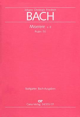 Bach, JCF: Miserere in c (BR JCFB E 1)