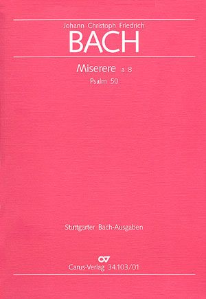 Bach, JCF: Miserere in c (BR JCFB E 1)