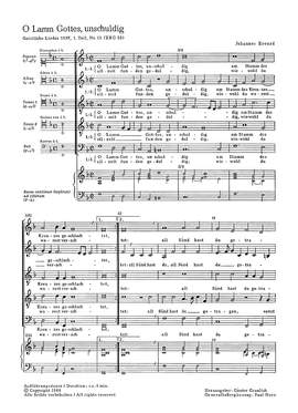 Eccard: O Lamm Gottes, unschuldig (FDur)