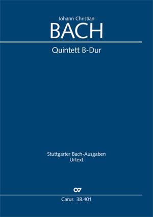 Bach, JC: Quintett in B (CW B Inc 5)