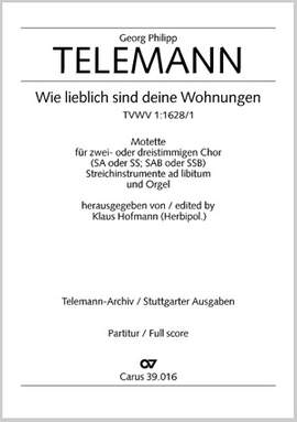 Wie lieblich sind deine Wohnungen (TVWV 1:1628/1; GDur)