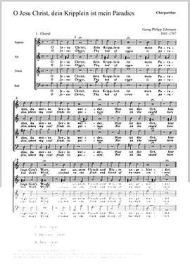 O Jesu Christ, dein Kripplein ist (TVWV 1:1200)