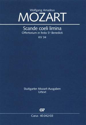 Mozart: Scande coeli limina (KV 34; C-Dur)