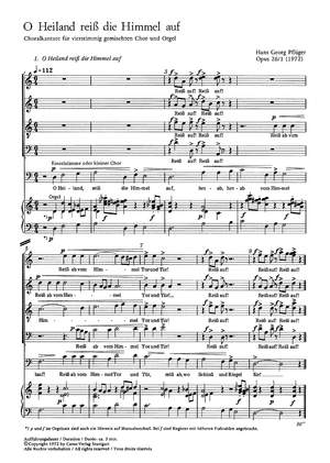 Pflüger: O Heiland reiß die Himmel auf (Op.26 no. 1; dorisch)