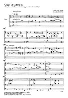 Pflüger: Christ ist erstanden (Op.26 no. 4; aMoll)