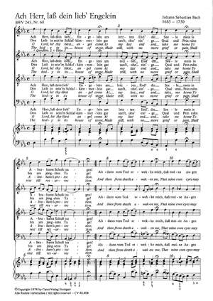 Bach, JS: Ach Herr, lass dein lieb Engelein (BWV 245 no. 40; Es-Dur)