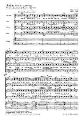 Liszt: Stabat Mater speciosa (S 33 no. 3; GDur)