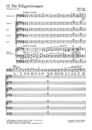 Liszt: Die Seligpreisungen (S 25; EDur)