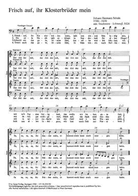 Schein: StudentenSchmaus (5 Madrigale)