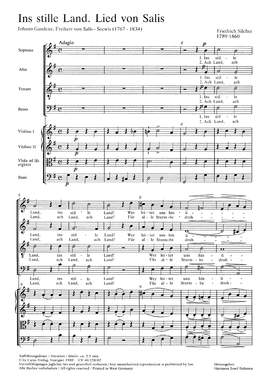Silcher: Ins stille Land (GDur)