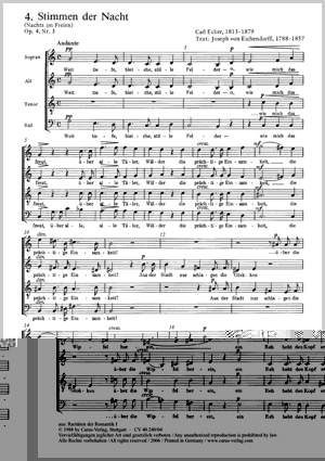 Ecker: Stimmen der Nacht (Op.4 no. 3; C-Dur)