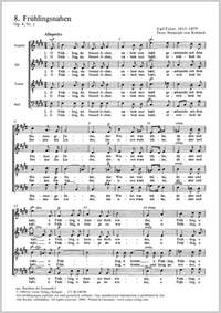 Ecker: Frühlingsnahen (Op.4 no. 1; EDur)