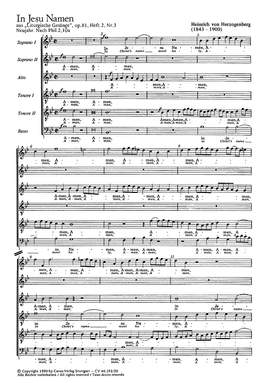 Herzogenberg: Liturgische Gesänge (Epiphaniaszeit) II