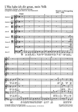 Herzogenberg: Liturgische Gesänge (Passionszeit) I