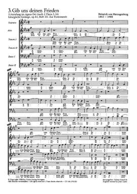 Herzogenberg: Liturgische Gesänge (Passionszeit) II
