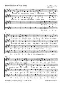 Kühlenthal: Schwäbisches Quodlibet (ADur)