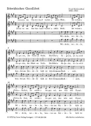 Kühlenthal: Schwäbisches Quodlibet (ADur)