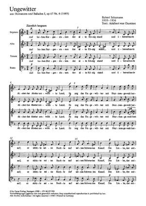 Schumann: Ungewitter (Op.67 no. 4; d-Moll)