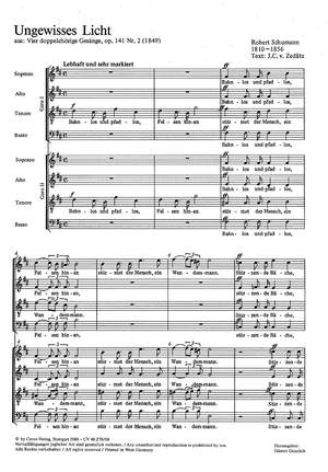 Schumann: Ungewisses Licht (Op.141 no. 2; h-Moll)