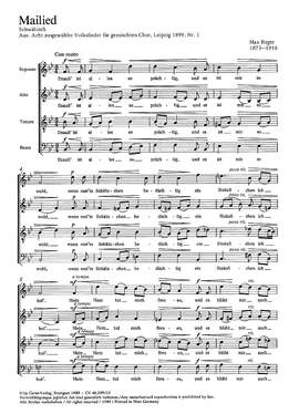 Reger: Mailied (BDur)