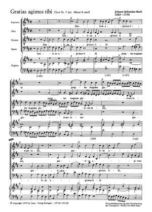 Bach, JS: Gratias agimus tibi (BWV 232 no. 7; D-Dur)